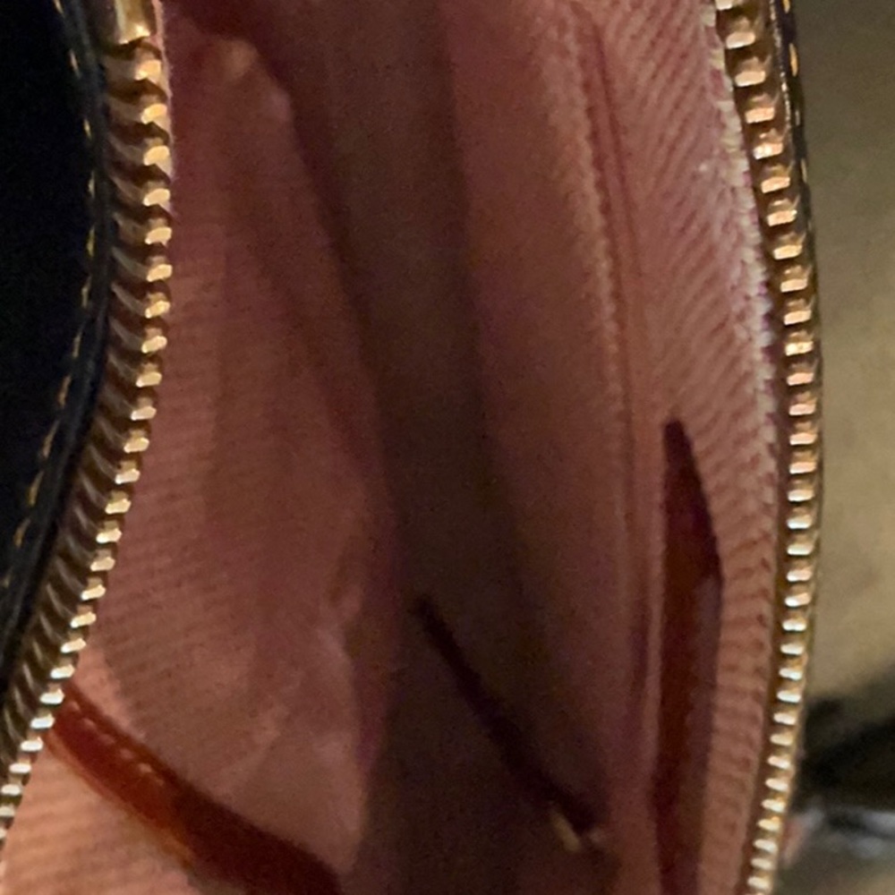 Dooney & Bourke Blue and Brown Leather Clutch - Picture 11 of 11